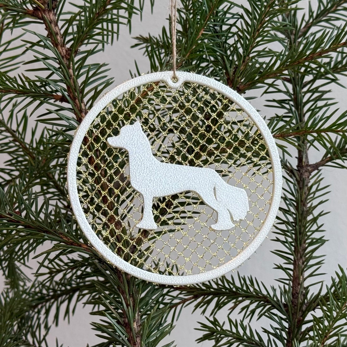 Chinese Crested Dog Ornament