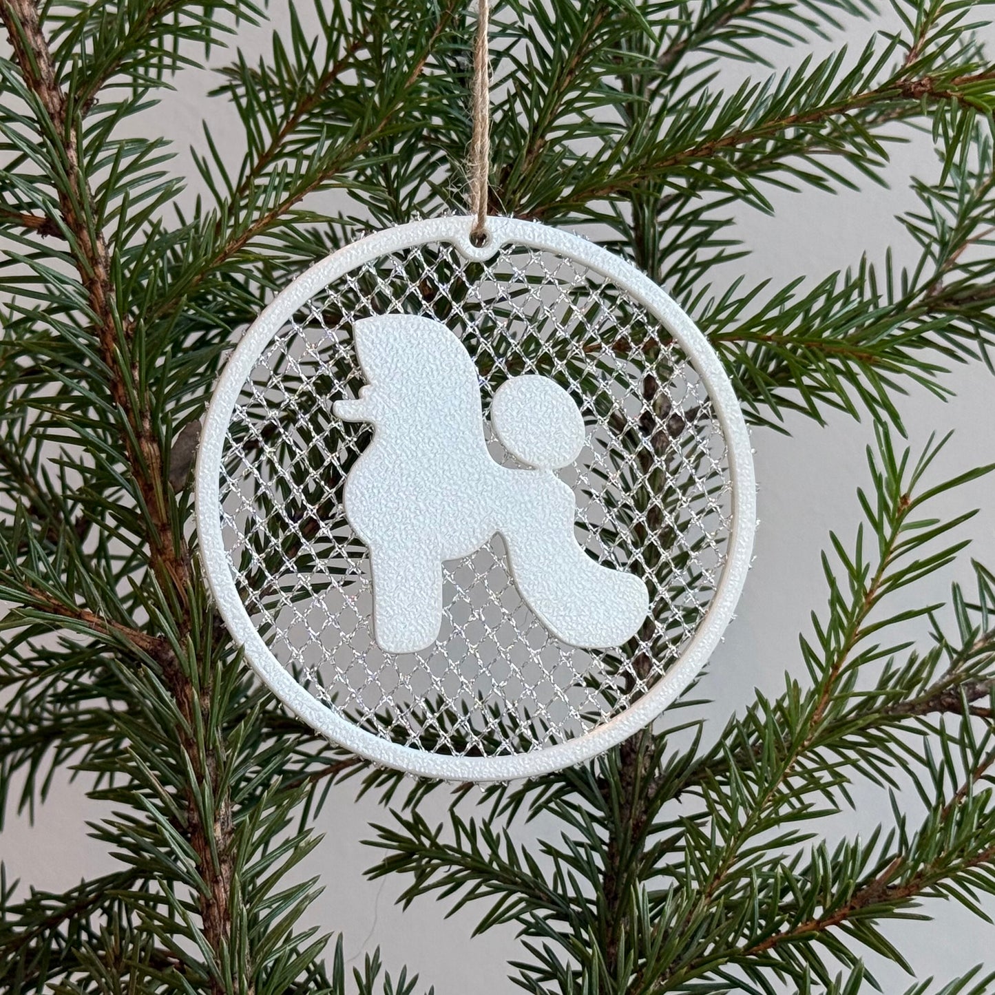 Sileäkarvainen kettuterrieri-ornamentti