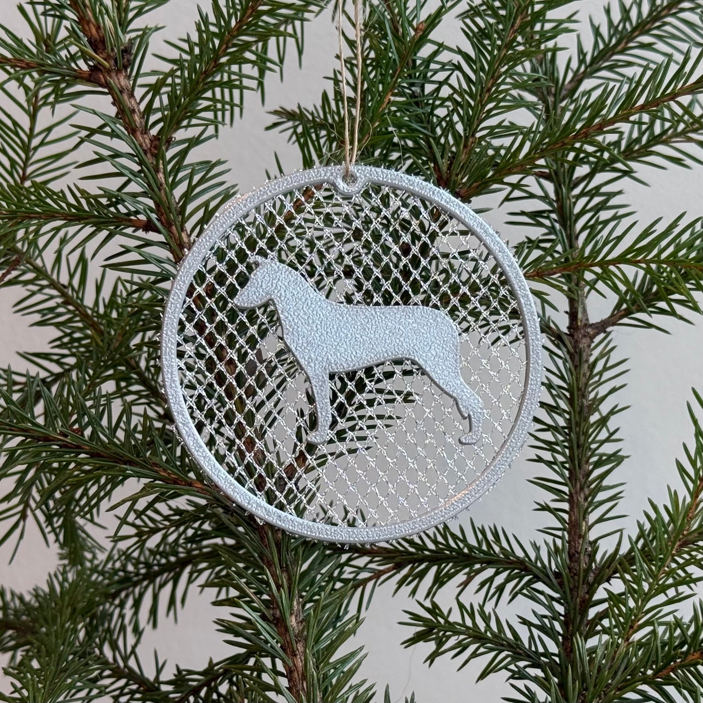 Sileäkarvainen collie-ornamentti