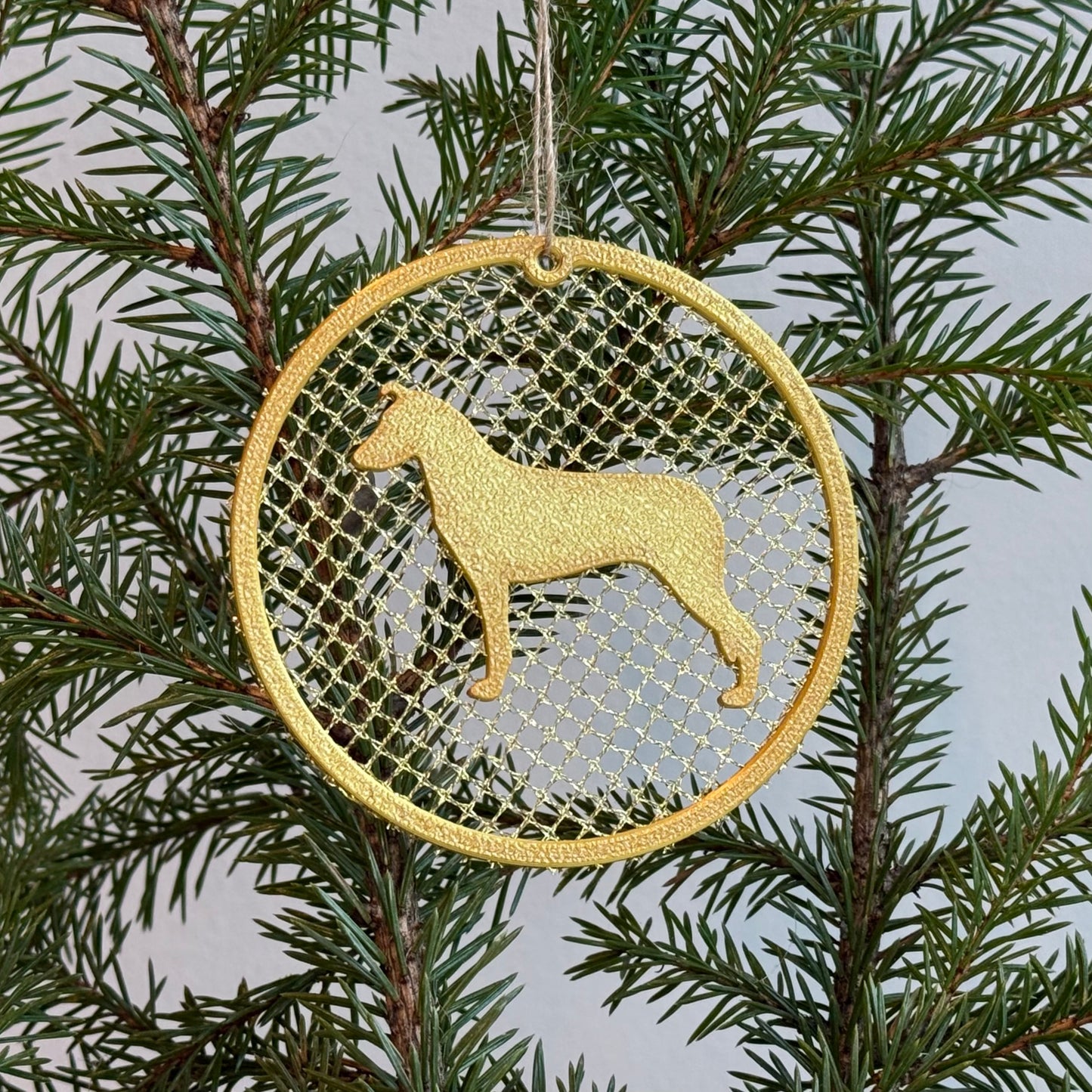 Sileäkarvainen collie-ornamentti